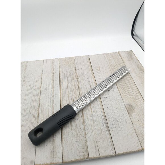 Grater Zester Cheese Garlic 12" Stainless Steel Hand Black - Picture 2 of 7